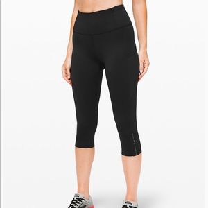 Lululemon Fast and Free Crop II 19" Nulux